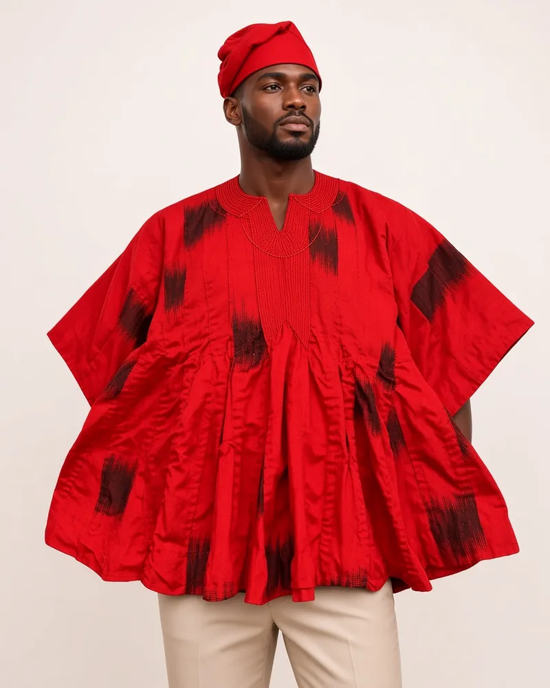 Chief Red Smock on a model