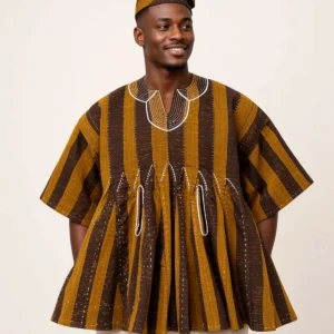 Bronze Stripe Smock
