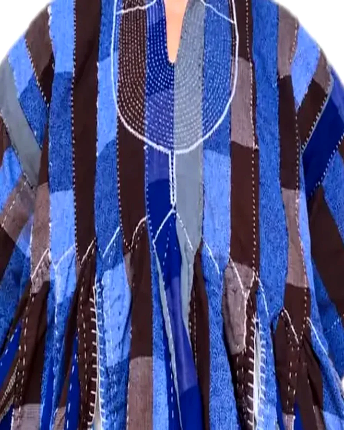 Royal Blue Patch Smock - Image 2