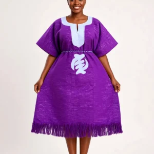 Purple Gye Nyame Dress