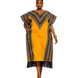 Gold Chevron Kaftan