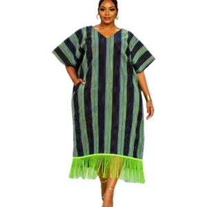 Sage Fringe Kaftan