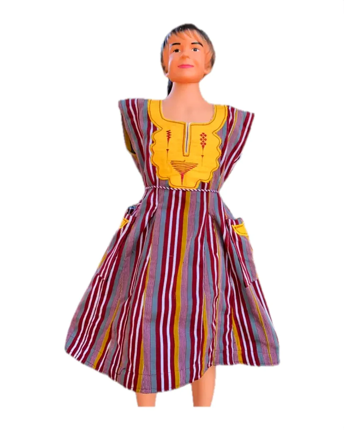 Girls' Berry Stripe Dress - Image 2
