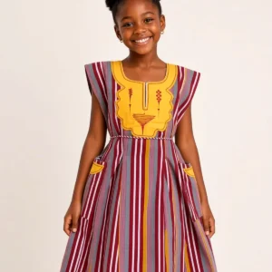 Girls' Berry Stripe Dress