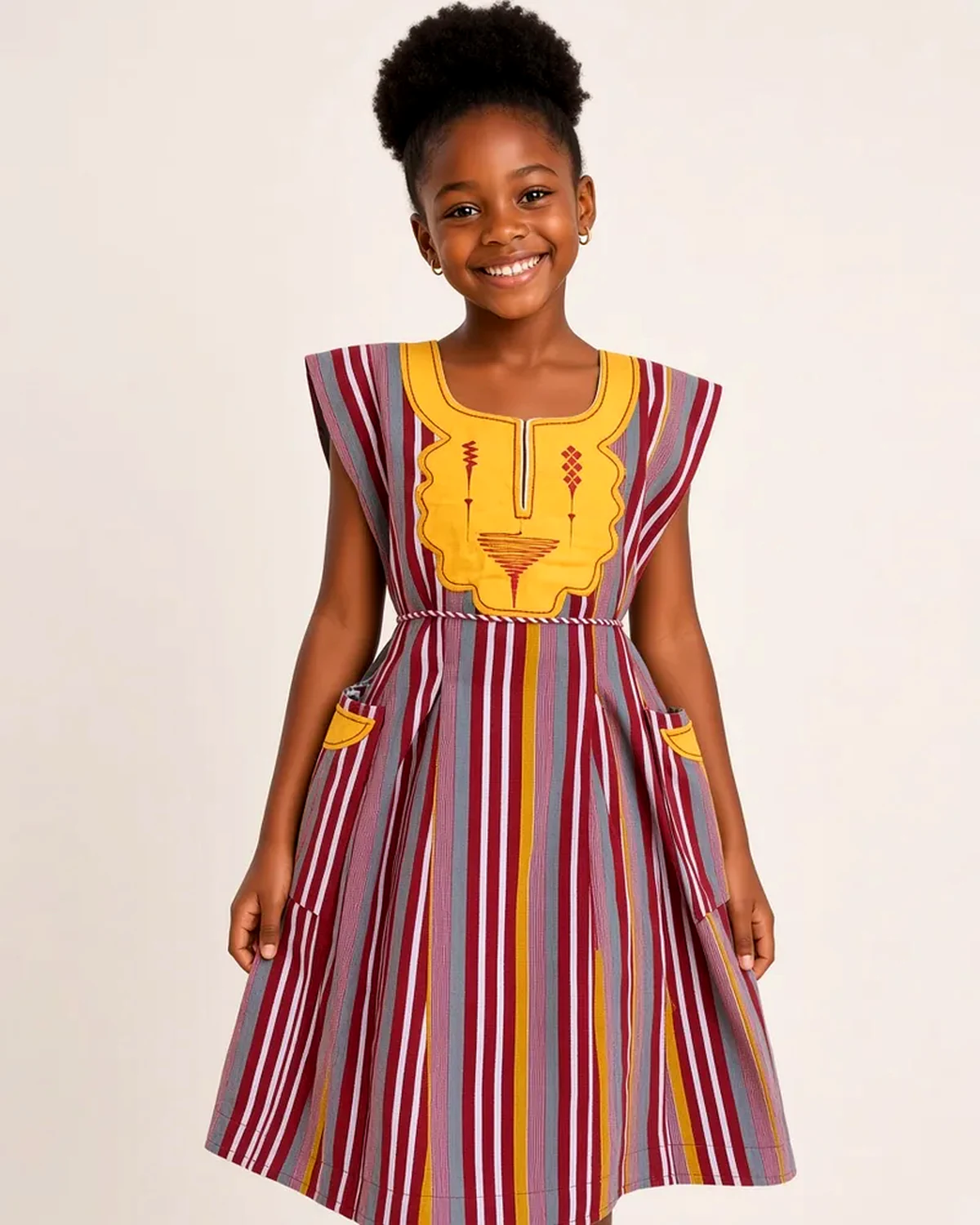 Girls' Berry Stripe Dress