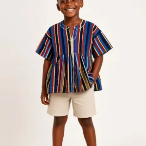Kids' Carnival Stripe Smock