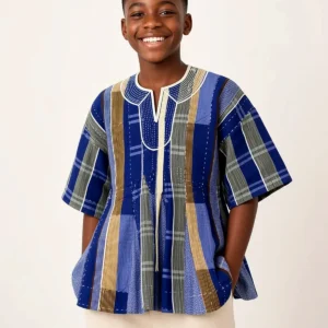 Kids' Sky Check Smock