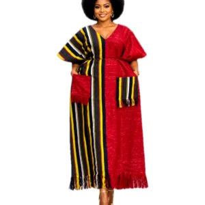 Crimson Stripe Maxi