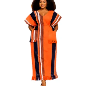 Orange & Navy Maxi