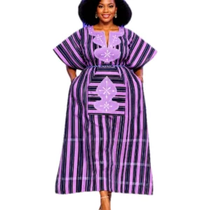 Lilac Embroidered Maxi